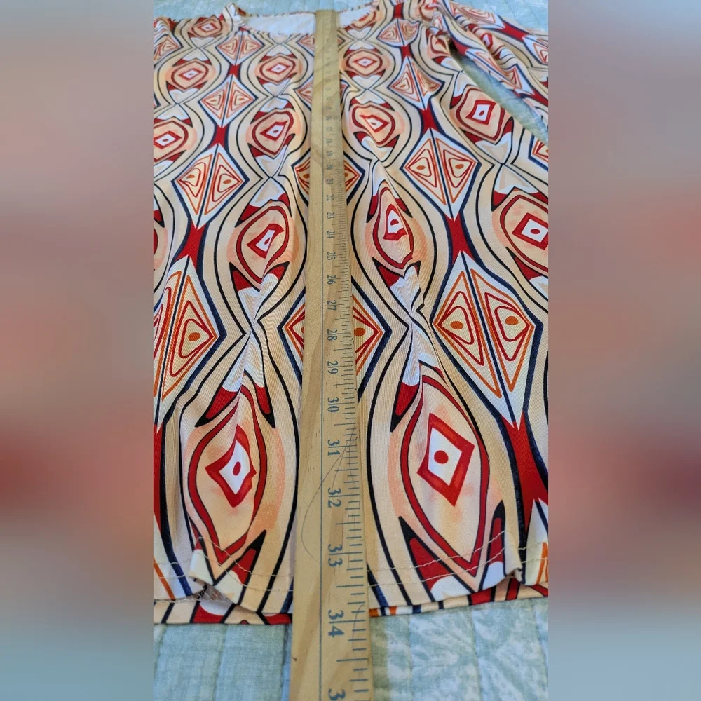 Seventies Style Dress.  Size L. - Picture 2 of 8